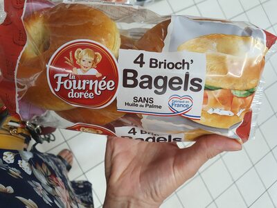 Pack of 4 brioche bagels, 300 g, from La Fournée Dorée