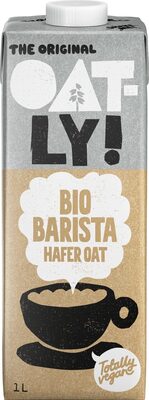1 litre carton of OAT-LY! Bio Barista oat drink