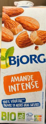 1 L carton of Bjorg Amande Intense almond drink