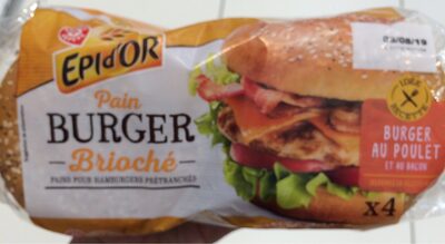 EPI D'OR brioche burger bread pack, 300g