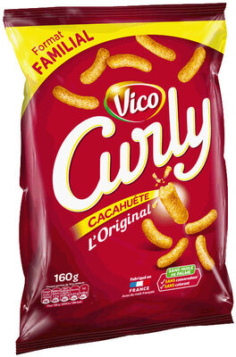 Vico Curly Cacahuète L'Original 160 g pack