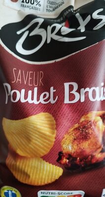 Brets braised chicken flavored chips, 125 gram pack