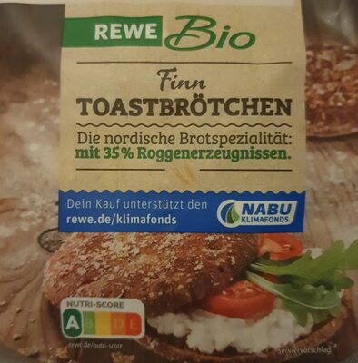 REWE Bio finn Toastbrötchen package, 260 g